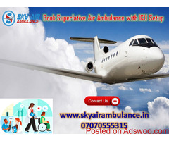 Select Sky Air Ambulance Service in Visakhapatnam at Cheapest Price