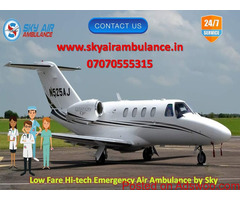 Take Highly Advanced Air Ambulance in Imphal by Sky