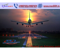 Take Life Saving Air Ambulance Service in Siliguri with MD Doctor