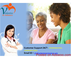 Vedanta Air Ambulance from Indore with Medical Equipments