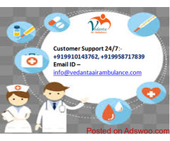 Vedanta Air Ambulance in Siliguri with New Technique intensive care unit Setups