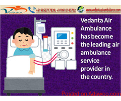Book problem Free Vedanta Air Ambulance Silchar with Qualified Medical Team