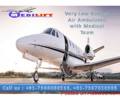 Reasonable Fare Air Ambulance Service in Patna by Medilift