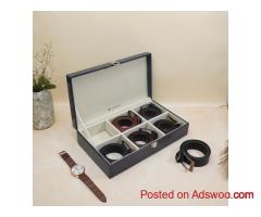 Luxury Belt Organizer Box – Keep Your Belts Neat, Dust-Free & Trendy