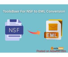 Best Tool to Convert NSF to EML – 100% Data Integrity Assured