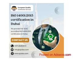 ISO 14001:2015 certification in Dubai