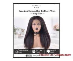 Premium Human Hair Full Lace Wigs – Shop Now