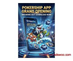 okerShip app's grand opening! Play poker and win real prizes.