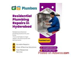 Residential Plumbing Repairs in Hyderabad