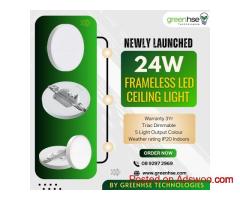 24W Frameless LED Ceiling Light CCT by Greenhse Technologies