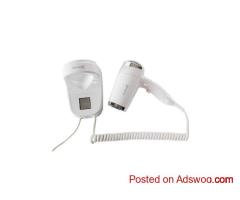 Premium 1600W Wall Mount Hotel Hair Dryer - Quiet Anti-Theft
