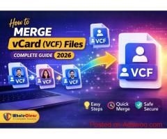 Strugling For Managing Many Small Contact Files? Merge Them with A Professional vCard Merger Tool