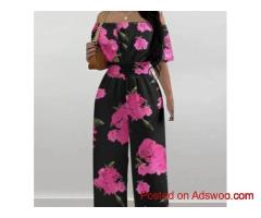 Red Jean Jumpsuit | Bold Denim Style by CHIC FAMILY CLOTHING