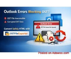 Outlook Errors Blocking OST? Convert Safely HTML with OSTFileExporter