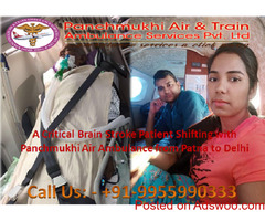Hire Advanced Medical Care Supported Air and Train Ambulance in Patna by Panchmukhi