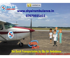 Receive Especial ICU Setup Air Ambulance in Gorakhpur