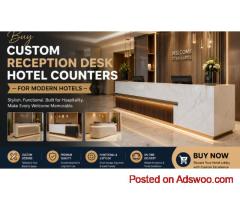 Buy Custom Reception Desk Hotel Counters for Modern Hotels