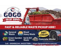 Affordable Soil Skip Bins for Sand, Dirt, and Soil Disposal | GoGo Skip Bins