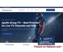 Apollo Group TV – Best Provider for Live TV Channels and VOD