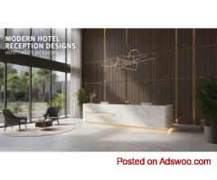 Buy Hotel Reception Desk for Commercial Hospitality & Business Interiors