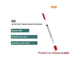 Buy BD Ultra Fine Needle Insulin Syringes - 100 Pcs Online