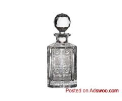 Bohemian Crystal Decanter Collection for Fine Barware