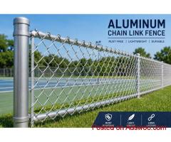 Aluminum Chain Link Fence for Strong, Lightweight, and Lasting Protection