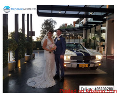 Land in Style at the Wedding Venue with Luxurious Mustang Cars