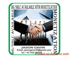 BG/SBLC AVAILABLE WITH MONETIZATION