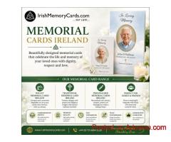 Wallet Memorial Cards Ireland & Traditional Memorial Card Ireland