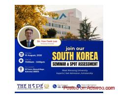 We Are Conducting Free South Korea  Seminar At 10th Aug