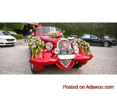 Vintage Cars on Rent for Wedding Arrivals and Photography