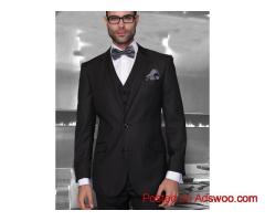 pleated pants suit