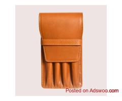 Leather Pen Case for Office and Travel