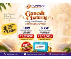 Ganesh Chaturthi Solar Offer – 3 kW & 5 kW Rooftop Solar