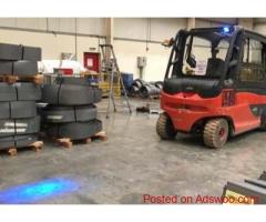 Forklift Blue Light for Safer Warehouse Operations