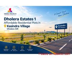????️ Dholera Estates 1 Plots In Kasindra — 8 Sizes, 1 Smart Decision