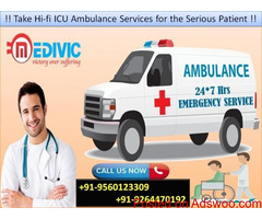 Take Excellent ICU Setup Ambulance Service in Muzaffarpur by Medivic